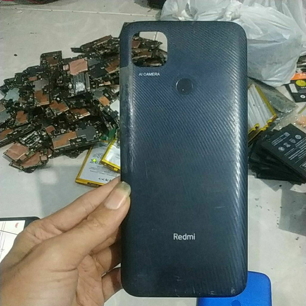 backdoor+ finger print bekas redmi 9c
