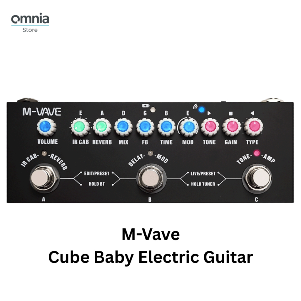 M-Vave Cube Baby Electric Guitar Effect Pedal Efek Gitar Elektrik Multi Efek