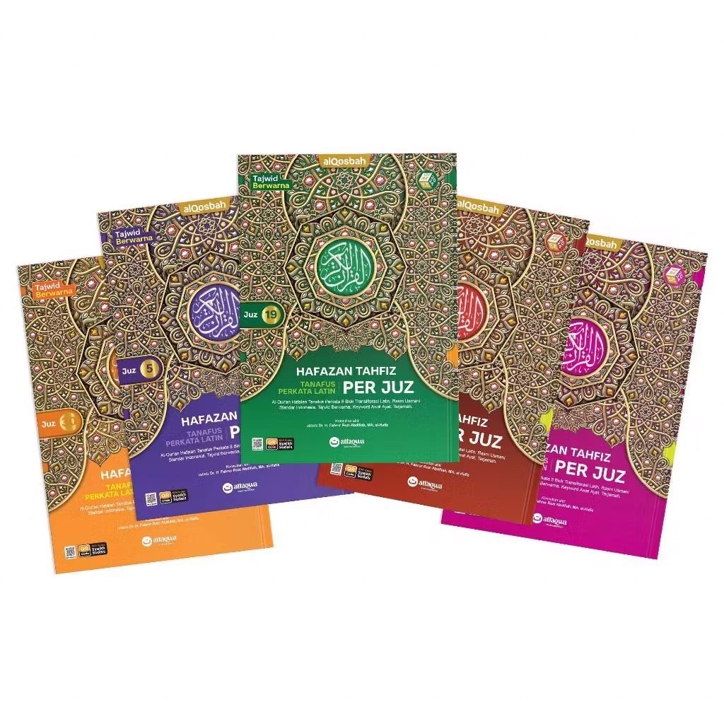 Al Quran Per Juz Hafazan Tahfiz Perkata Latin 8 Blok Warna Terjemah Tajwid Warna Ukuran Sedang A5 da