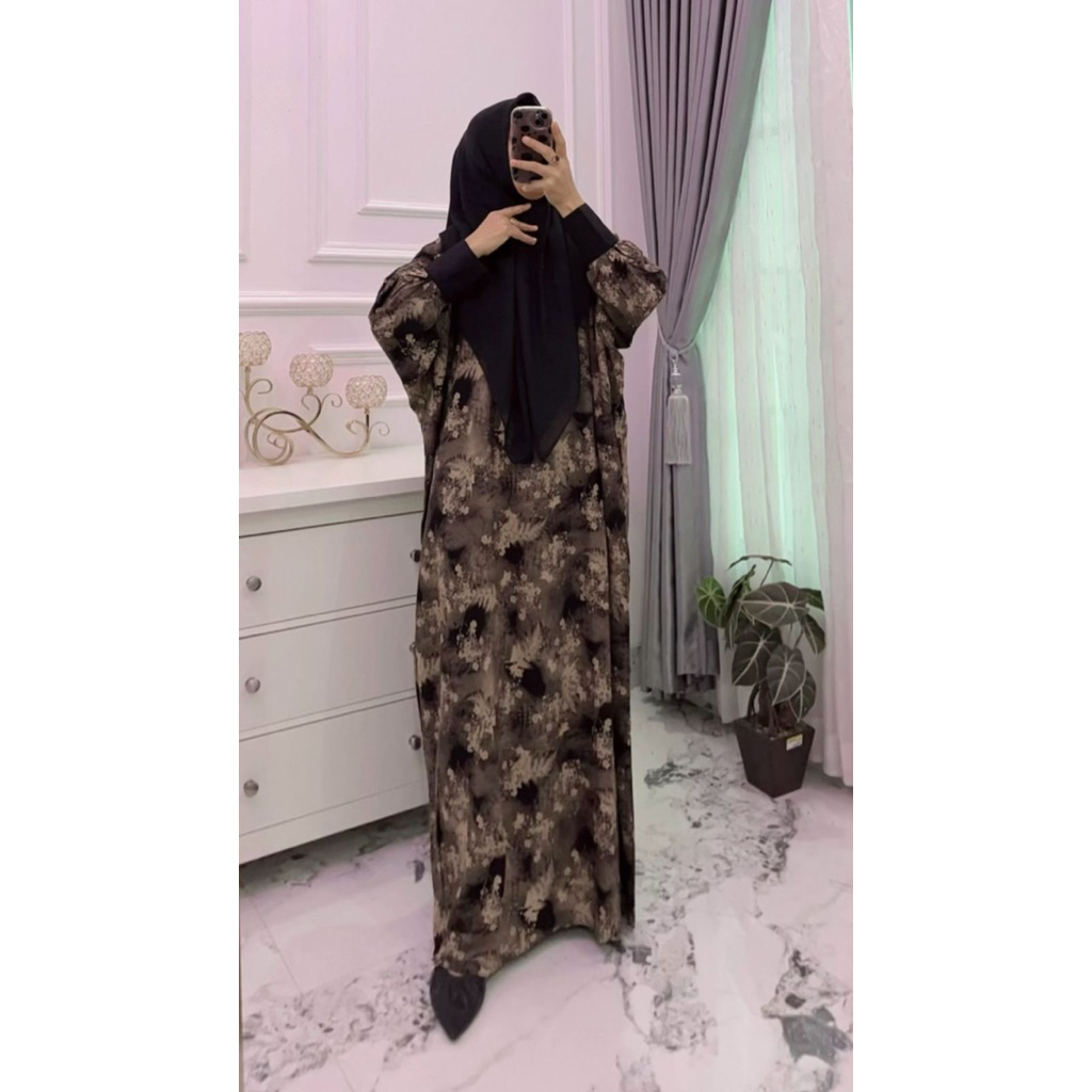 Abaya Kaftan gamis dress bahan rayon viscos jumbo/abaya arab turki kaftan kekinian wanita terbaru ab