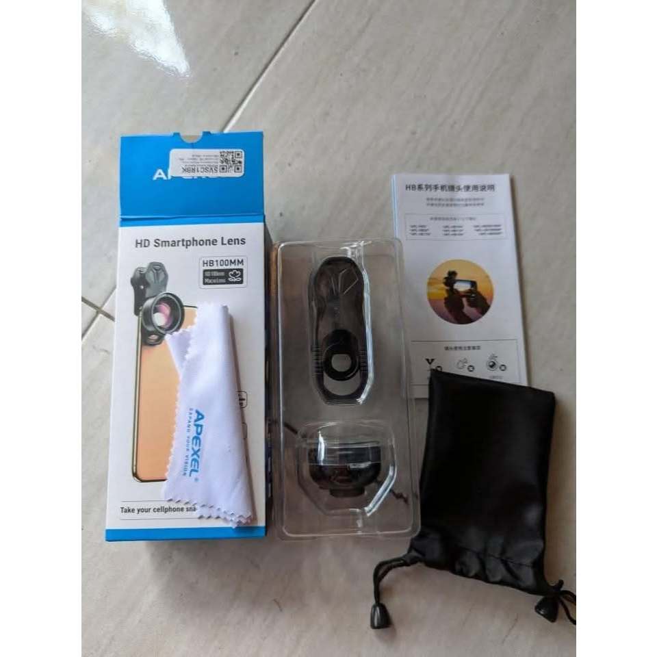Lensa Macro Smartphone Apexel HB100mm universal