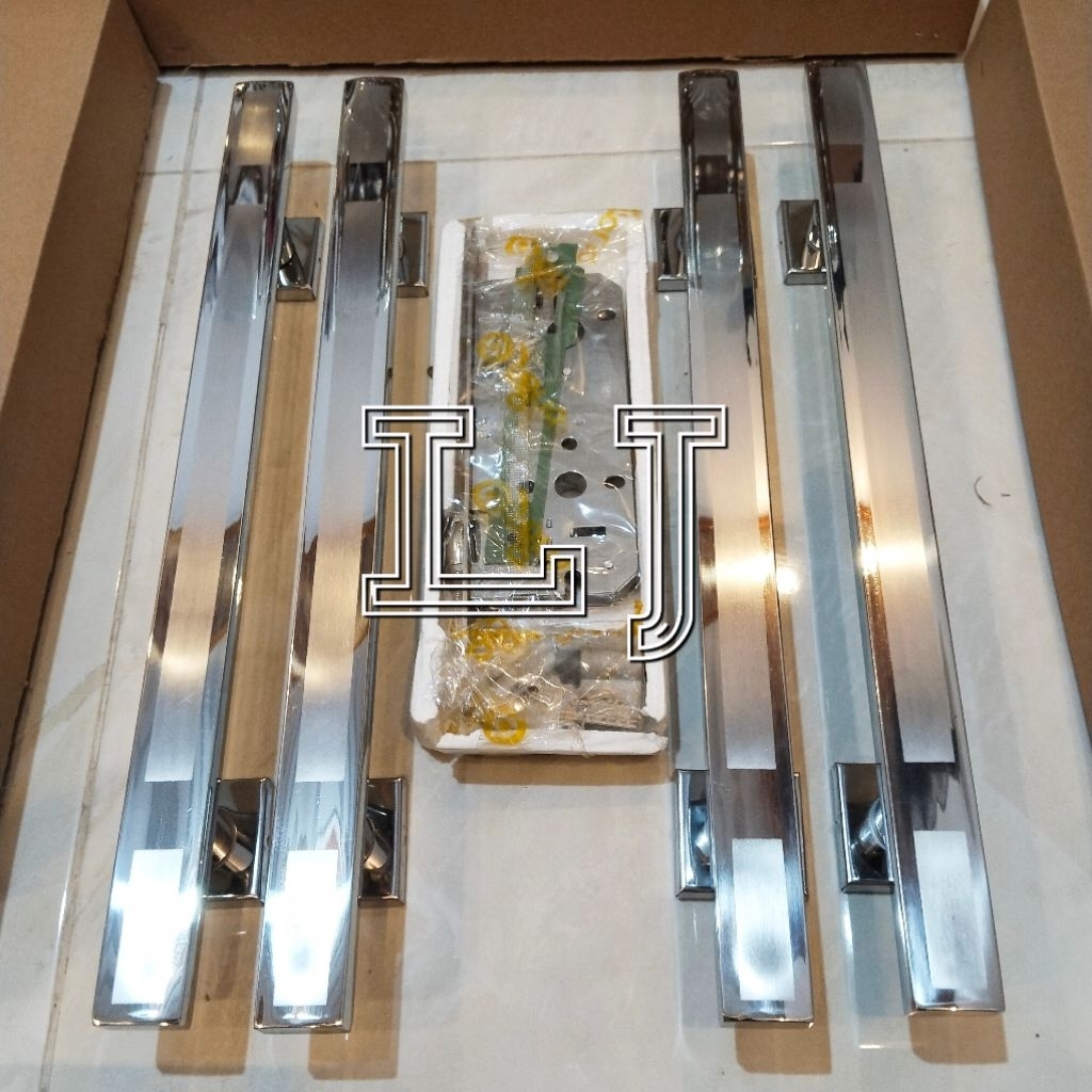 Handle pintu minimalis 45cm gagang pintu rumah full stainless steel