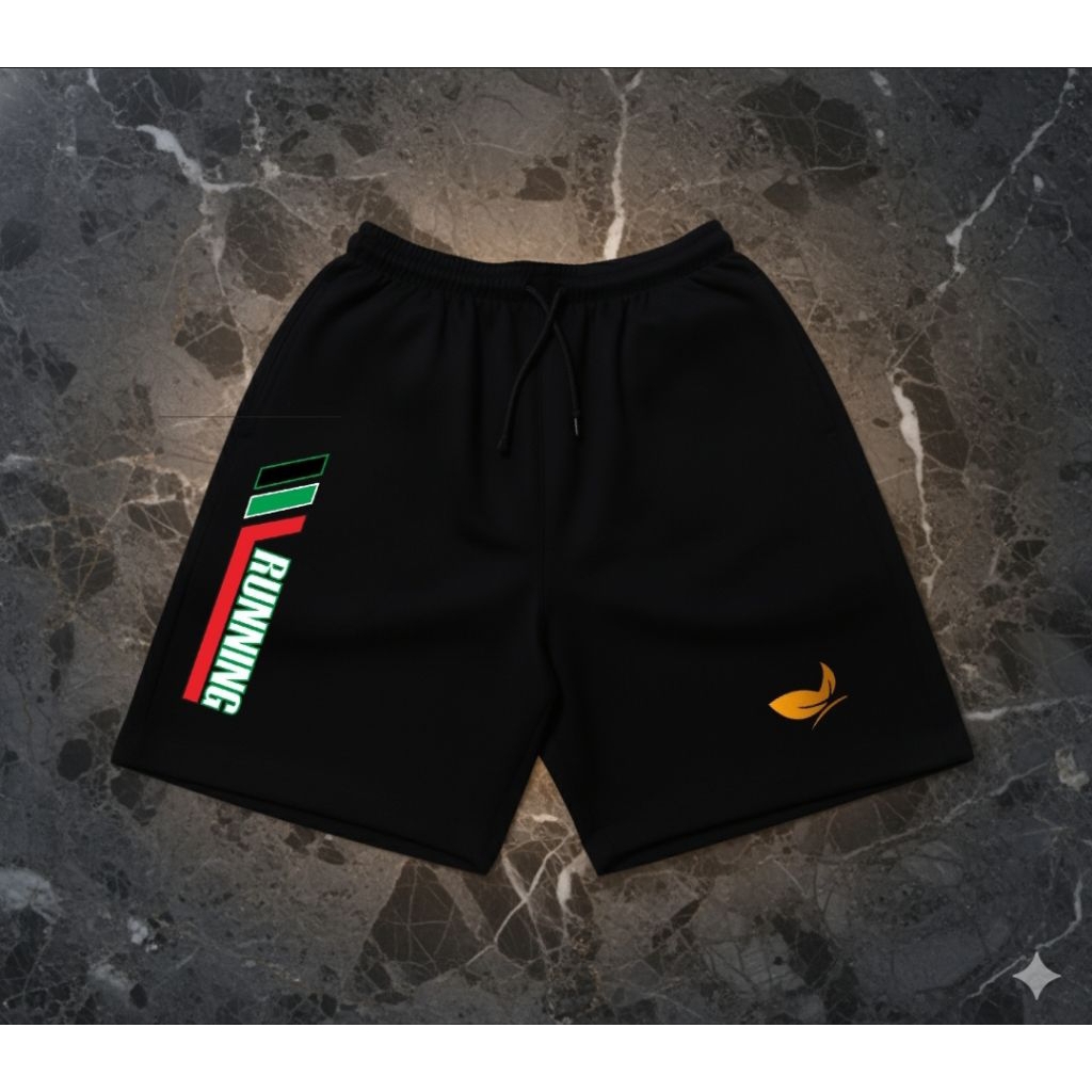 Celana Pendek Uwak Polos, Celana Pendek Running, Celana Olahraga Pendek Pria Bahan Adem, Celana Jogg