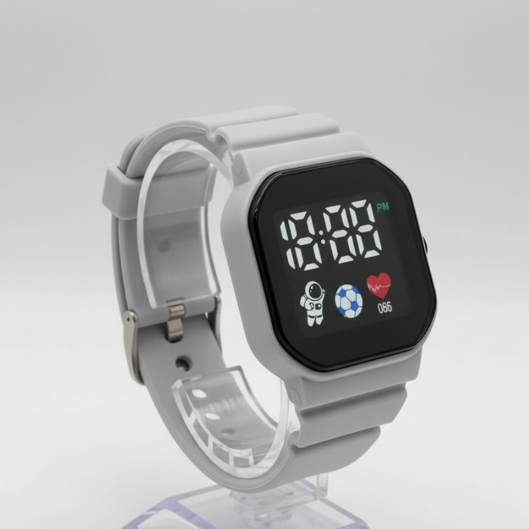 FREE BOX JAM TANGAN ANAK LAKI LAKI PEREMPUAN ANTI AIR LED DIGITAL SD TK SMP
