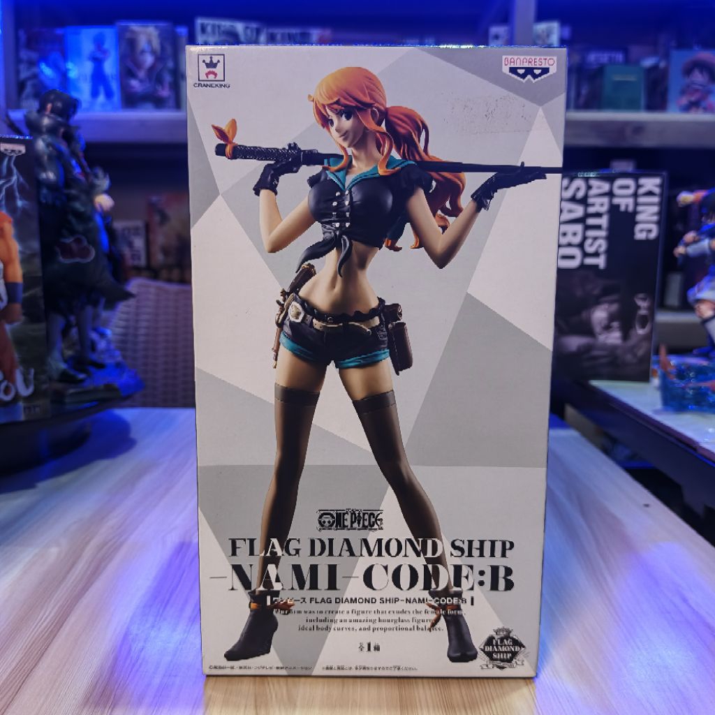 [Original] Action Figure One Piece Nami Flag Diamond Ship Kode B FDS banpresto
