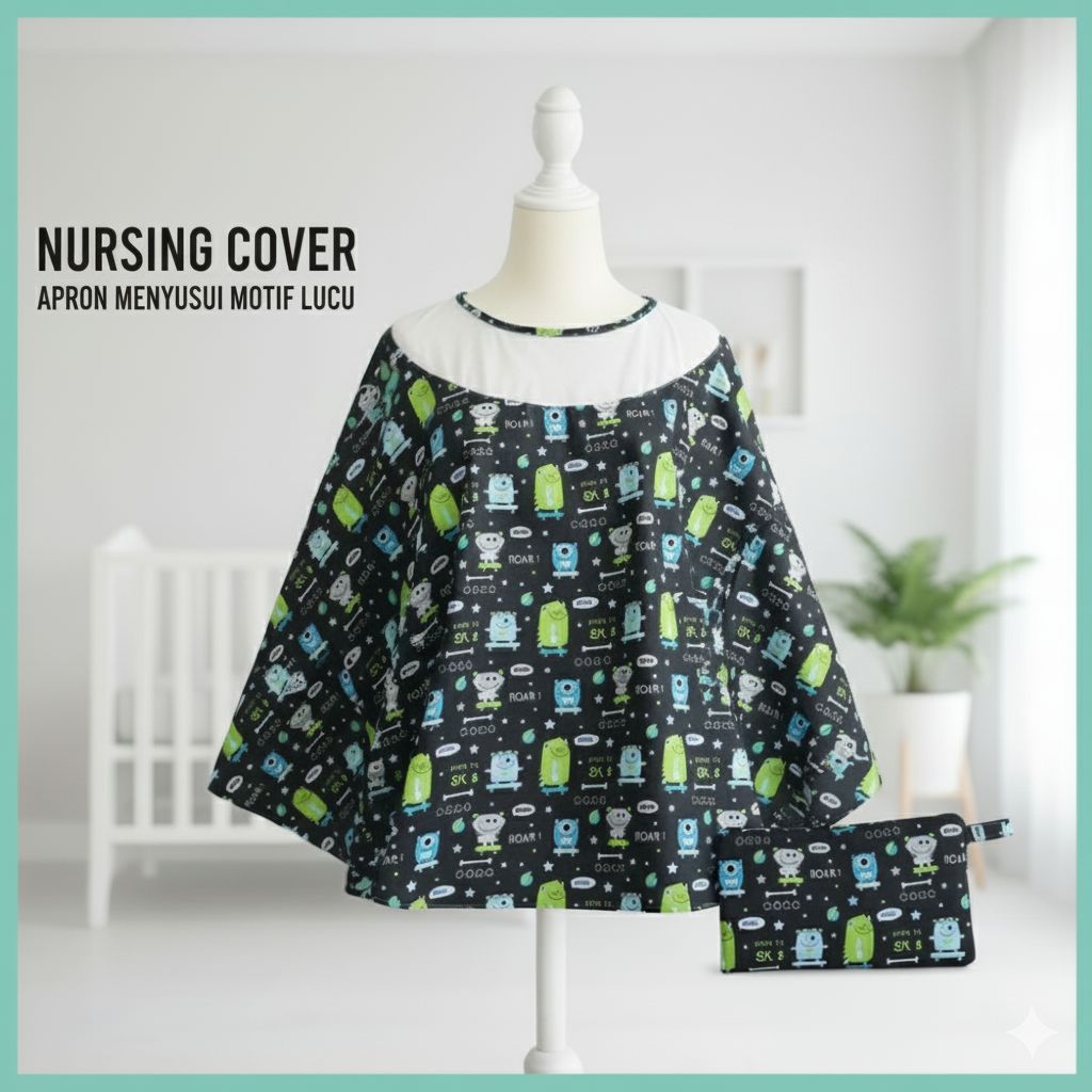 Apron menyusui bayi full melingkar