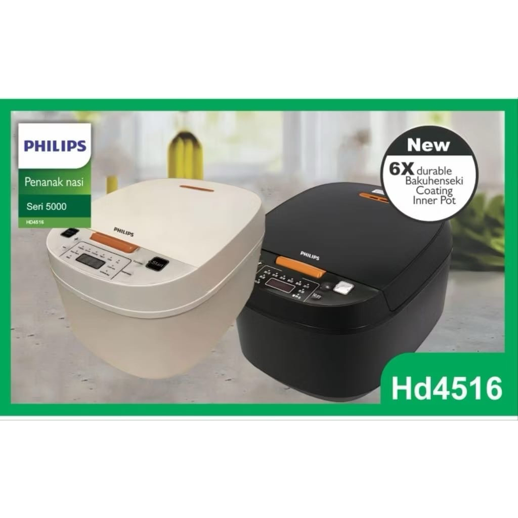 READY Philips Cooker Digital 2L Penanak Nasi Magic Com Digital HD4516 Lagi Promo Murah