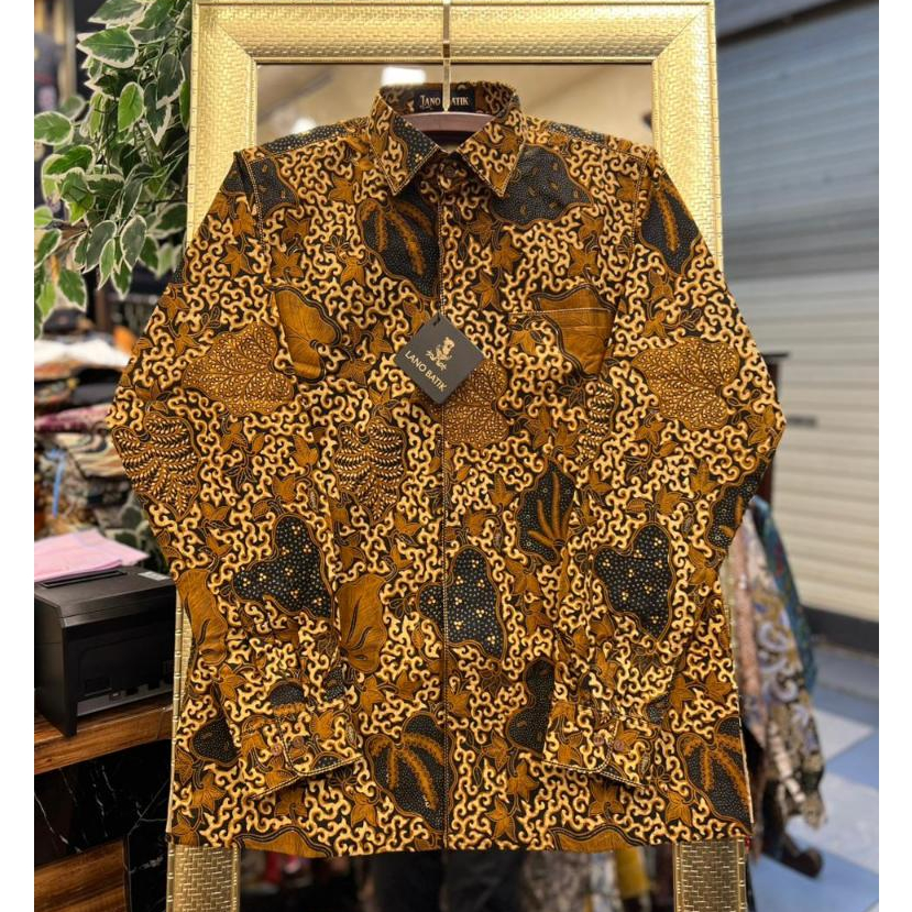 Lano Batik Tulis Klasik Bahan Katun | Kemeja Batik Pria Lengan Panjang | TLS