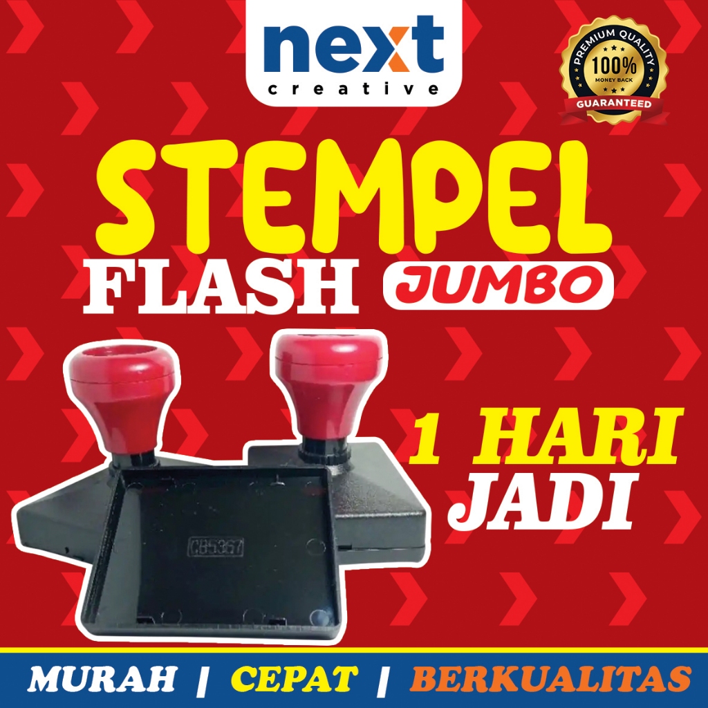 Stempel Flash Otomatis Jumbo | Stempel Custom | 1 Hari Jadi