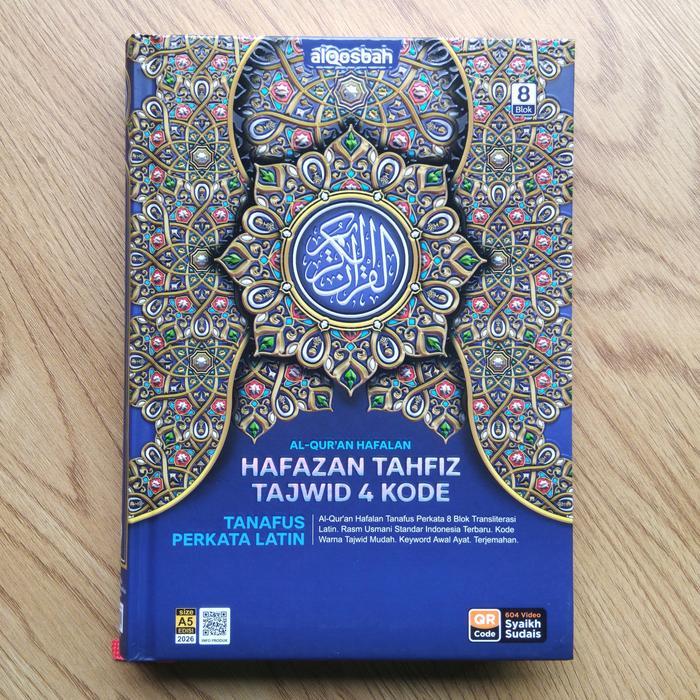 Al-Quran Hafazan Perkata Latin 8Blok Warna A5 Alquran Hafalan Alqosbah