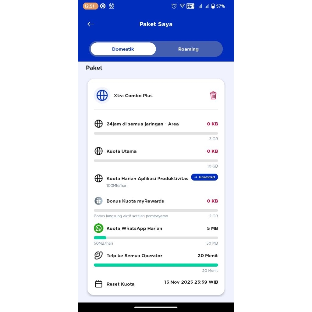 Kartu XL XCP 10GB OLD