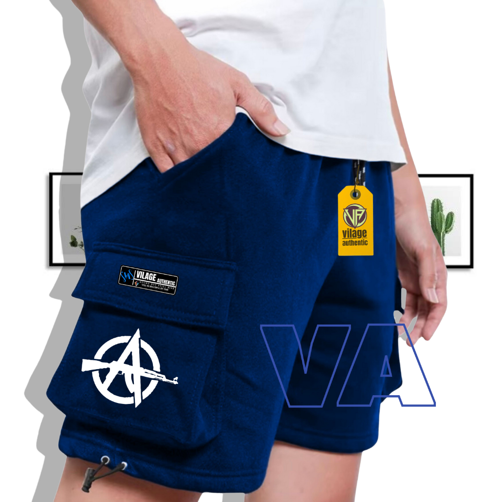 Celana Cargo Pendek Pria Wanita / Cargo Bahan Fleece kargo Distro Santai Celana Cowok Cewek Termurah