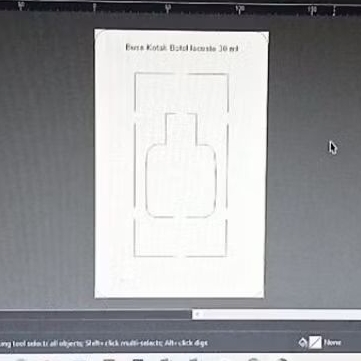 Pisau pond custom busa botol