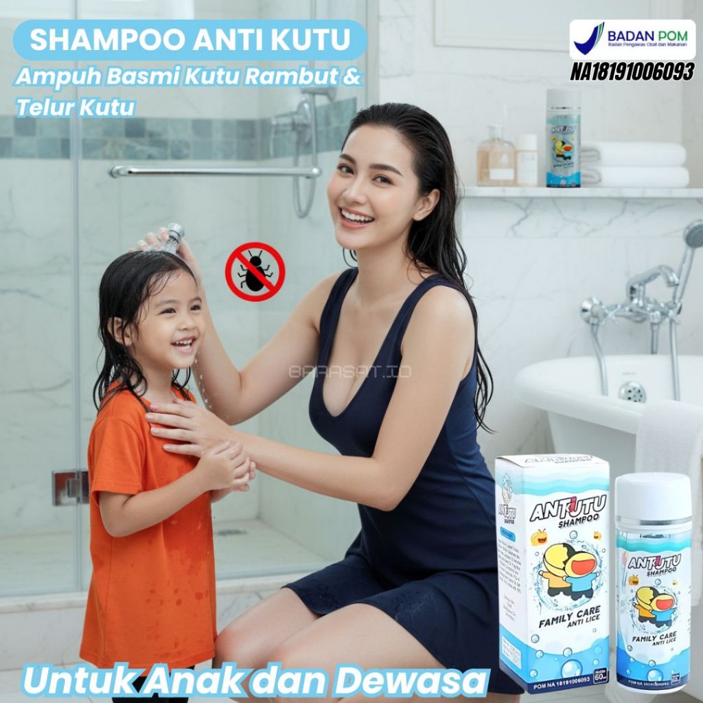 Sampo kutu anak Antutu Membasmi Telur kutu Rambut Efektif Membasmi Kutu hingga Tuntas Aman BPOM Untu