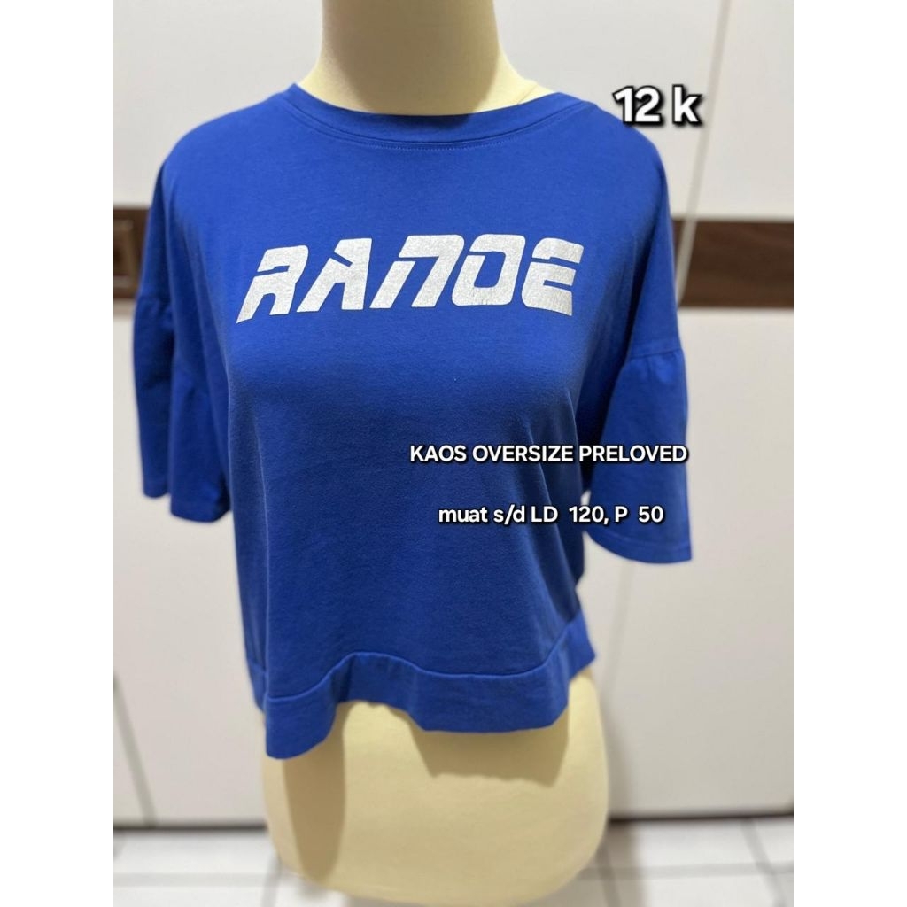 KAOS OVERSIZE BIRU ELEKTRIK