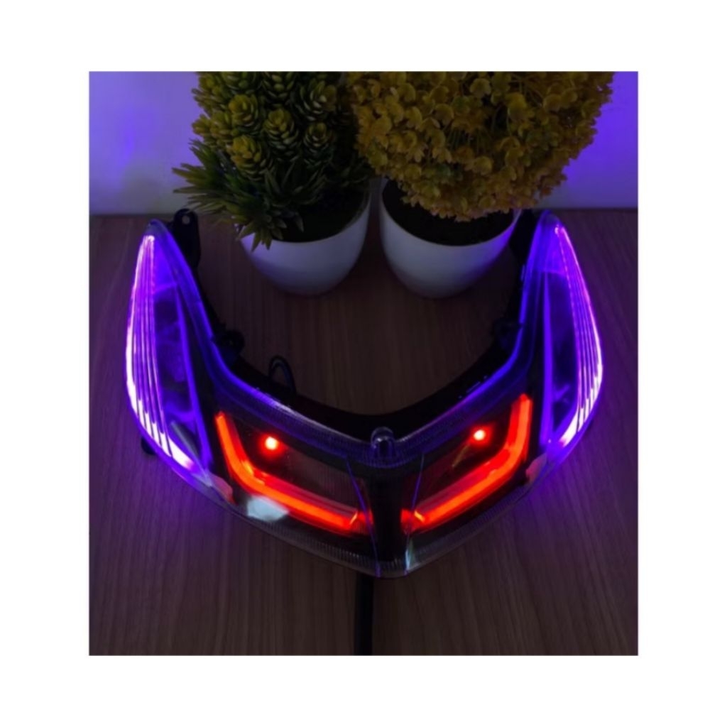 LAMPU SEN MIO SMILE CUSTOM ALIS 2 MODE ALIS RUNING MIO SMILE