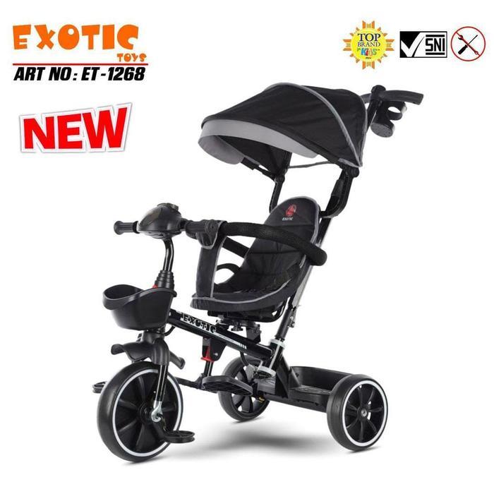 sepeda roda tiga exotic 1268 sepeda stroller roda tiga sepeda anak roda tiga exotic et 1268 terbaru