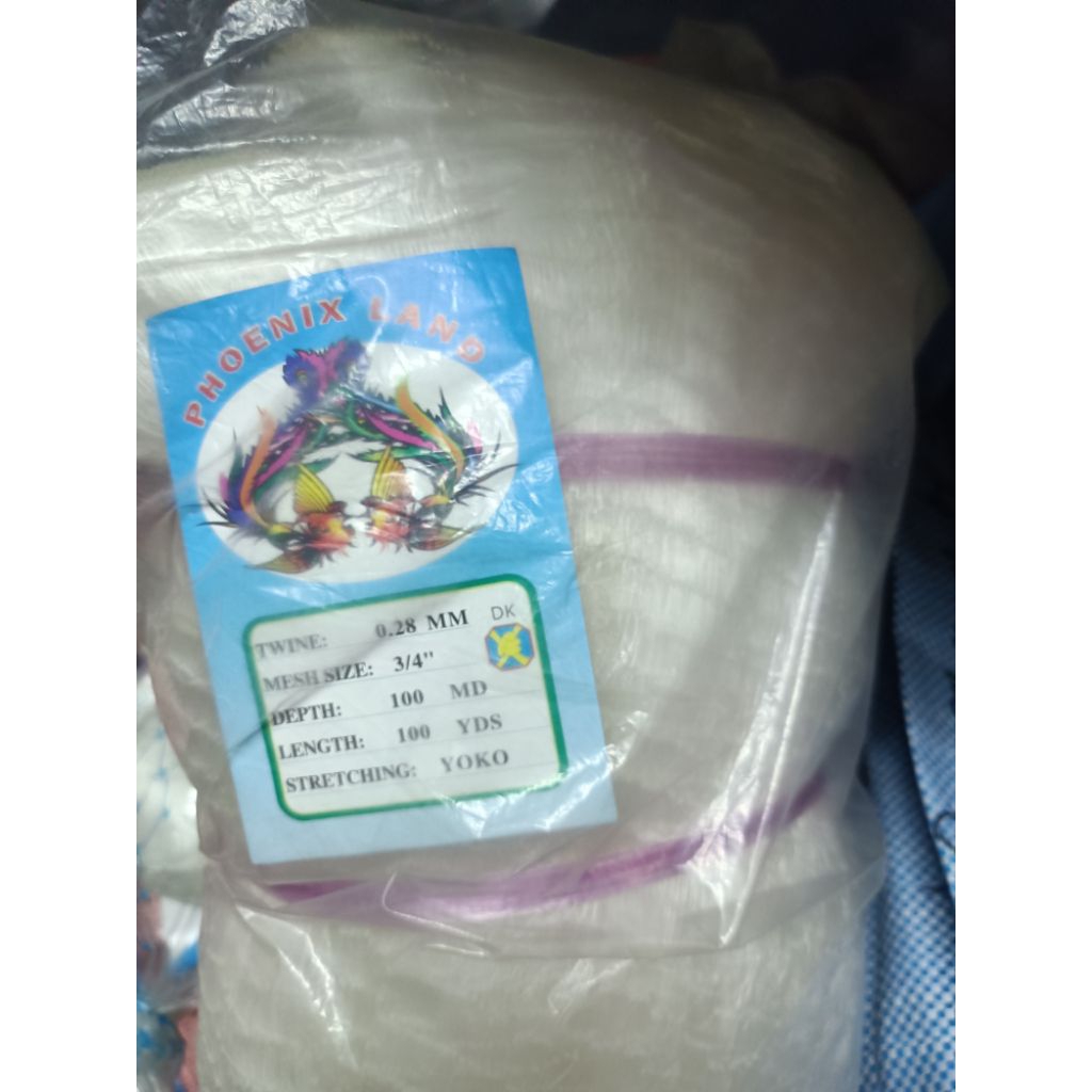 JARING IKAN SENAR 0.28 100MD X 100 YARDS CAP RANDOM