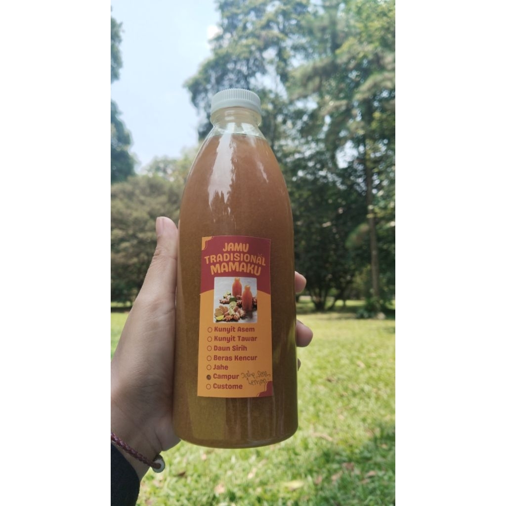 campur : jahe, sereh, lemon