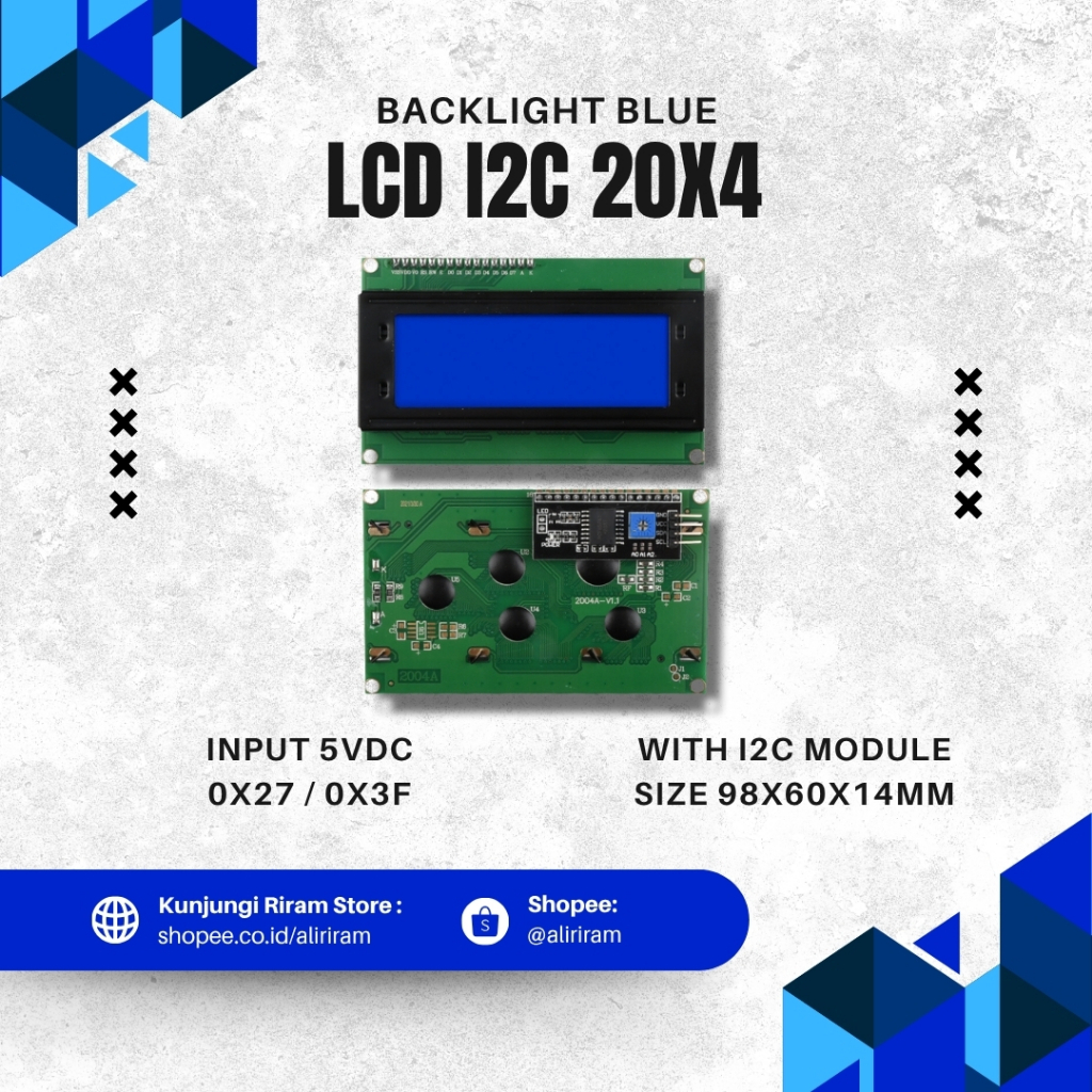 [SECOND] LCD 2004 CHARACTER BLUE BACKLIGHT + I2C SERIAL INTERFACE MODULE 20X4