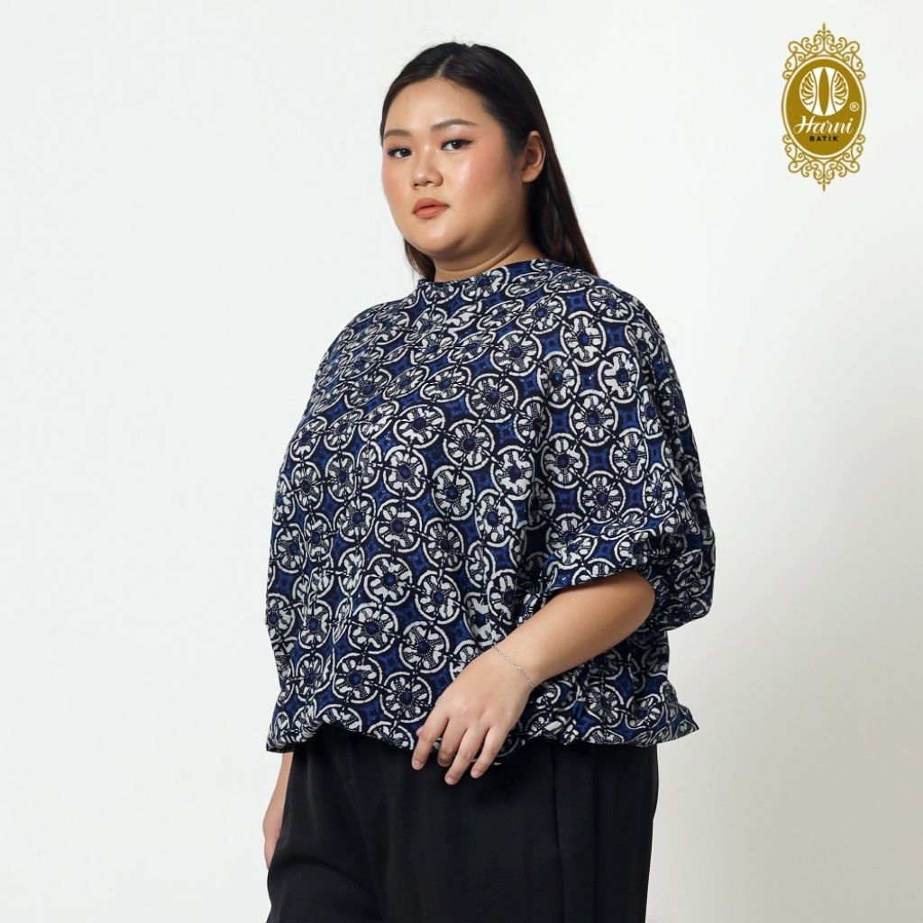 BATIK HARNI Blus Batik Wanita Batwing Oversize