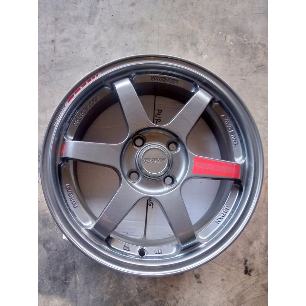 PROMO 1set Velg Ring 15 pcd 4/100 ukuran 15×6,5 ET42 warna /color Gun Grey /mild words Brio ,Mobilio