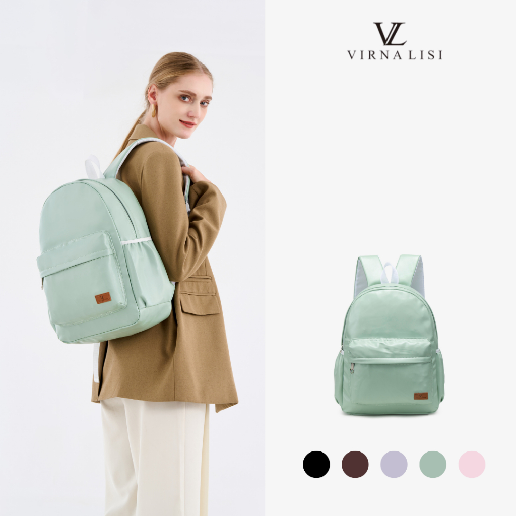 Virnalisi Tas Ransel Tas Punggung Backpack Pria Wanita, Muat Laptop, Stylish untuk Kerja, Kuliah & T