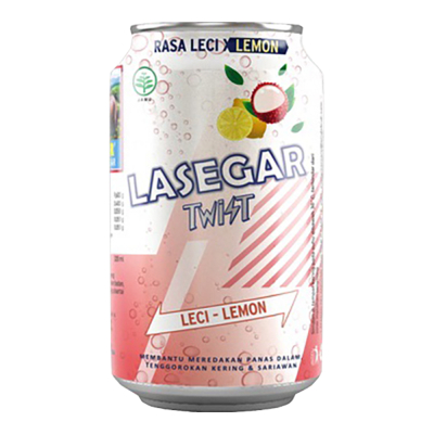 Lasegar Twist Minuman Penyegar Leci Lemon 320 ml