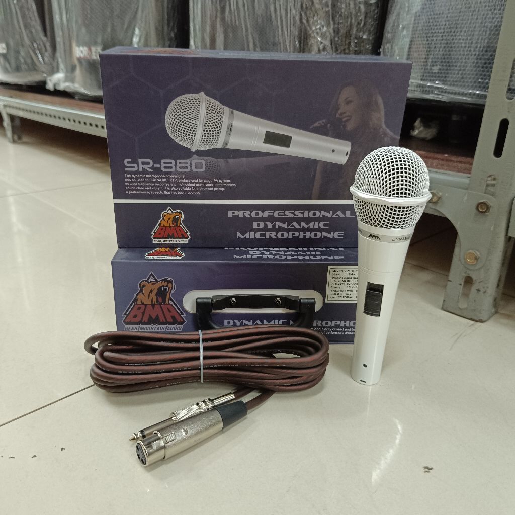 Microphone Dinamic BMA SR-880 Original Mic kabel BMA SR880 / Microphone BMA SR880 Original / mic bma