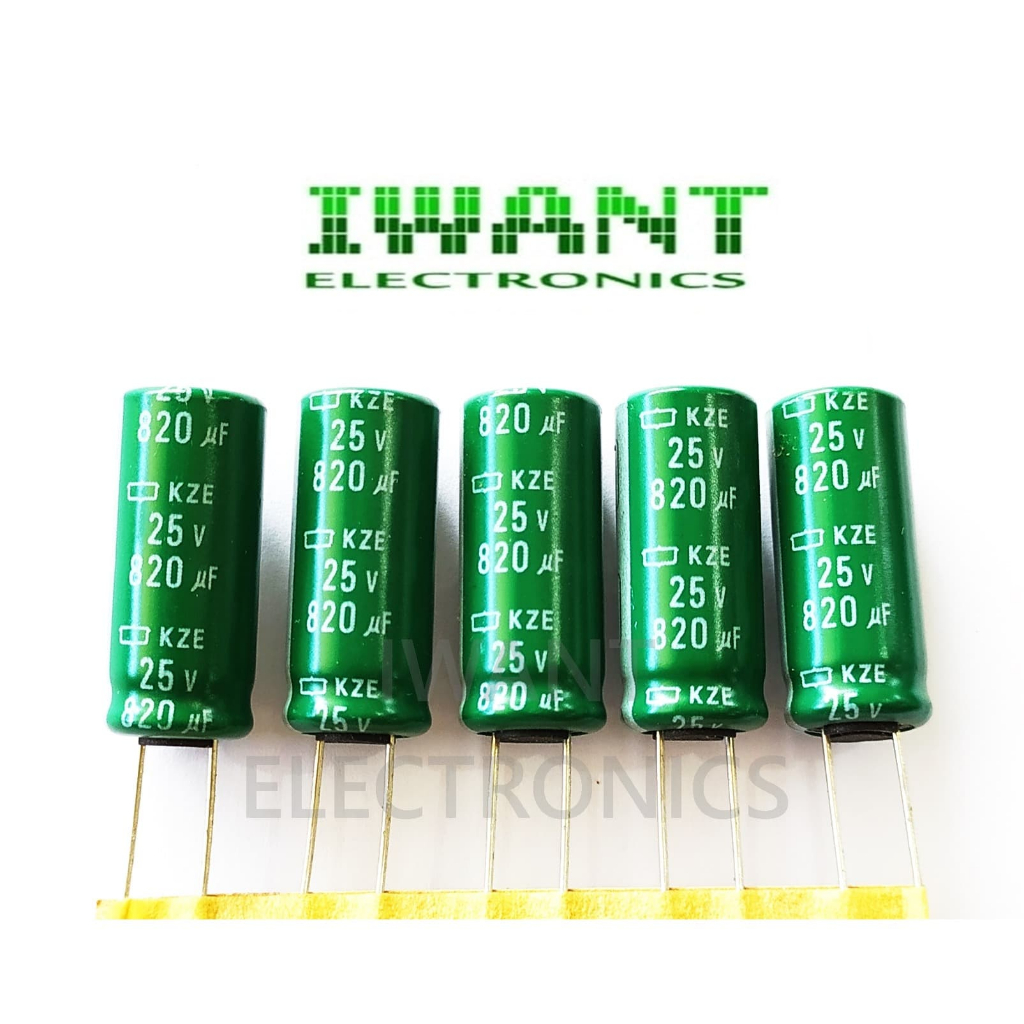 ELCO 820UF 25V CAPASITOR ELCO 820uF 25V KAPASITOR ELKO 820UF 25V 820 UF 25 VOLT ELKO KAPASITOR 820UF