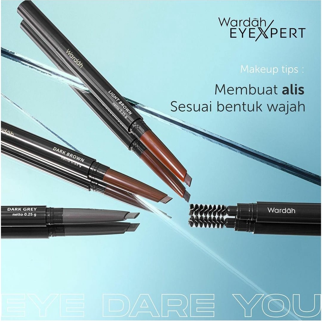 [ORIGINAL 100%] WARDAH EyeXpert Matic Brow Definer / Pensil Alis Matic / Wardah Pensil Alis Waterpro