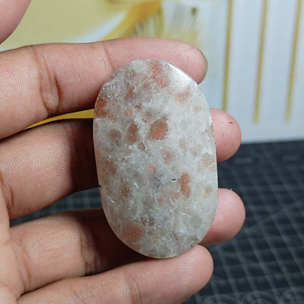 Batu Natural Golden Sunstone Palm (4)