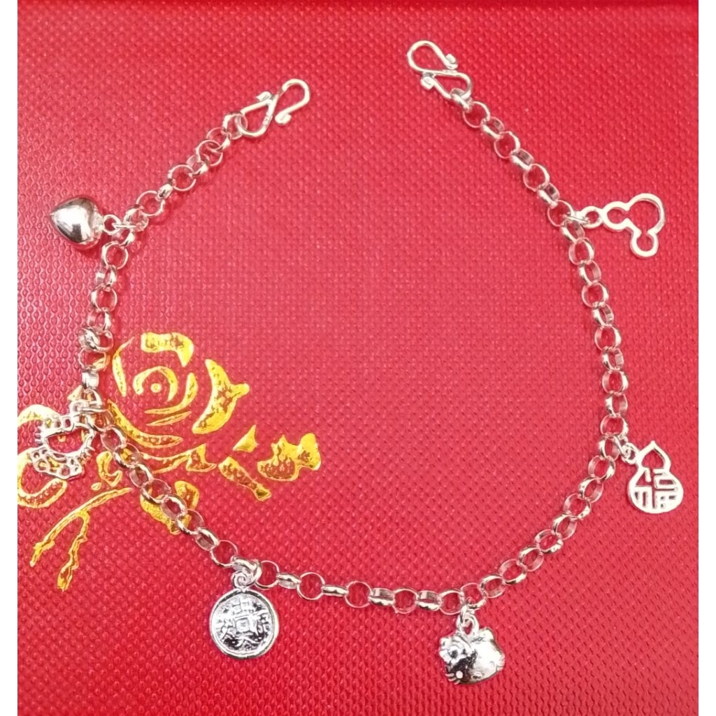 Gelang Tangan Dewasa/Gelang Kaki Bayi Perak 925