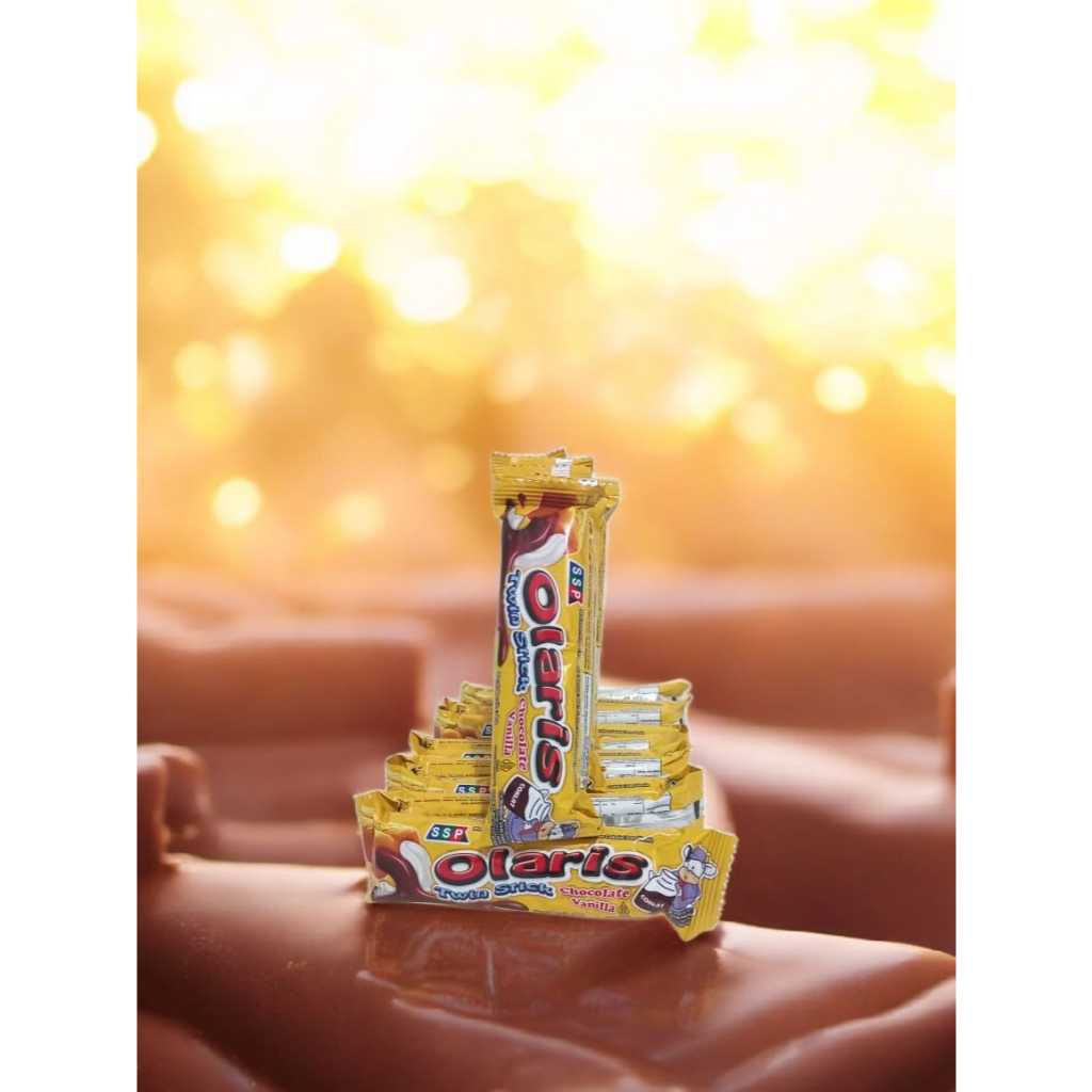 Olaris Chocolate Vanilla 8g – Isi 10 Pcs | Snack Manis Rasa Cokelat & Vanila yang Bikin Happy