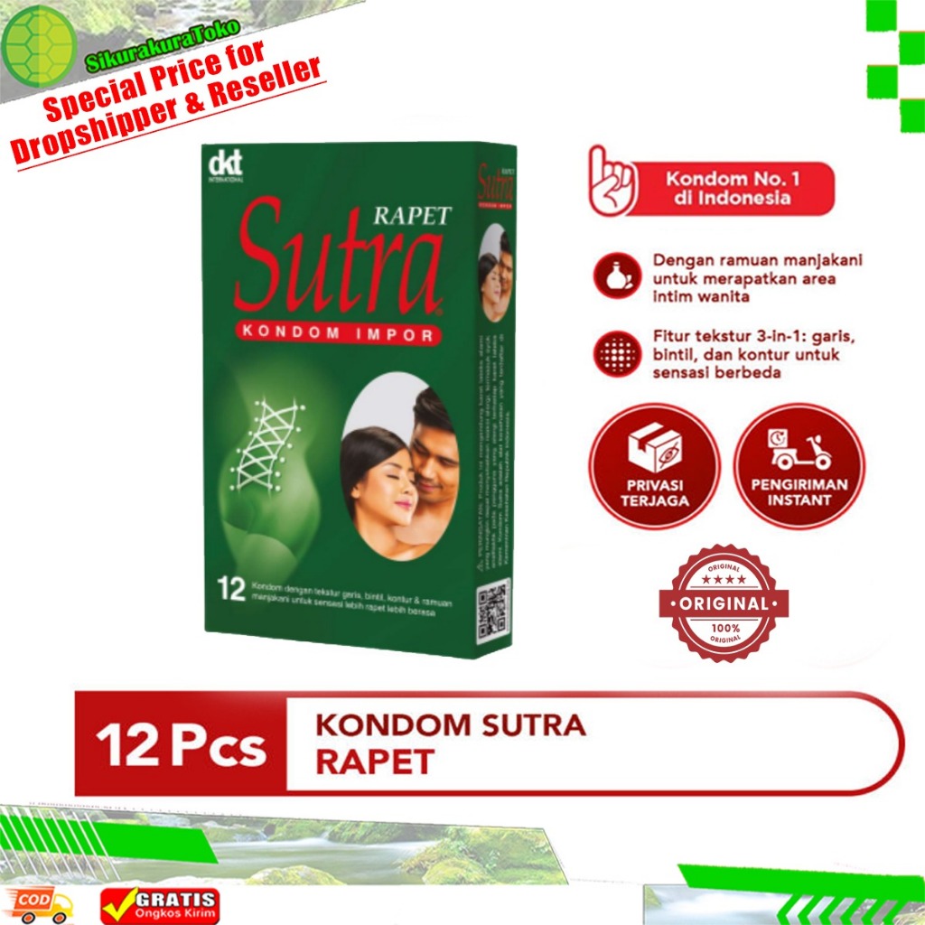 (sda) PRIVASI 100% TERJAMIN Sutra Kondom Rapet - Condom Manjakani 1 kotak 12 Pcs dan eceran 2 & 3 PC