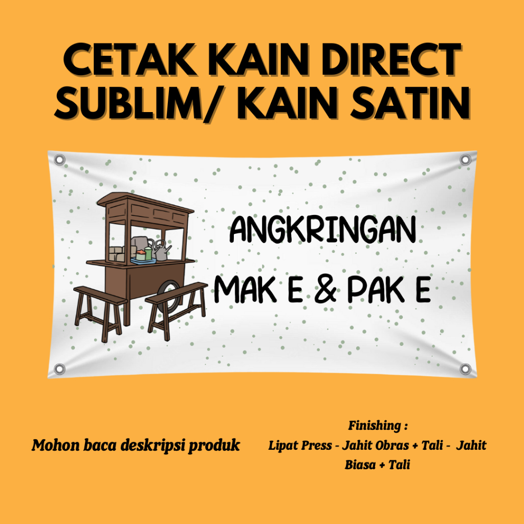 Cetak Kain Direct Sublim Sublimasi /Kain Satin