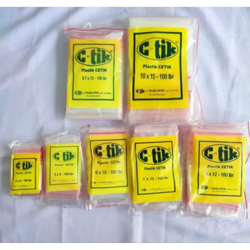 Plastik Klip C-Tik 8,7 X 13. Kuat, Aman dan Praktis