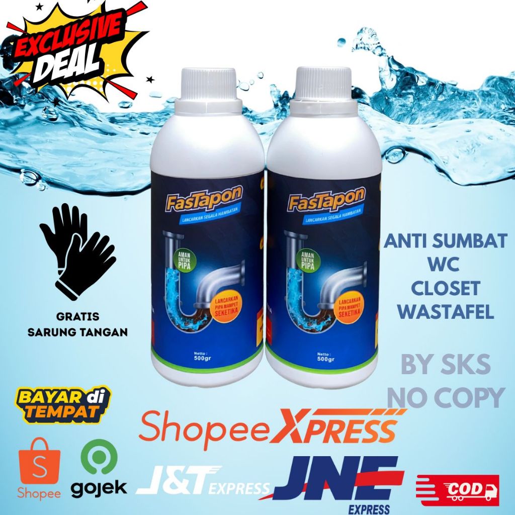 Fastapon Anti Sumbat Wc Melancarkan Sumbatan