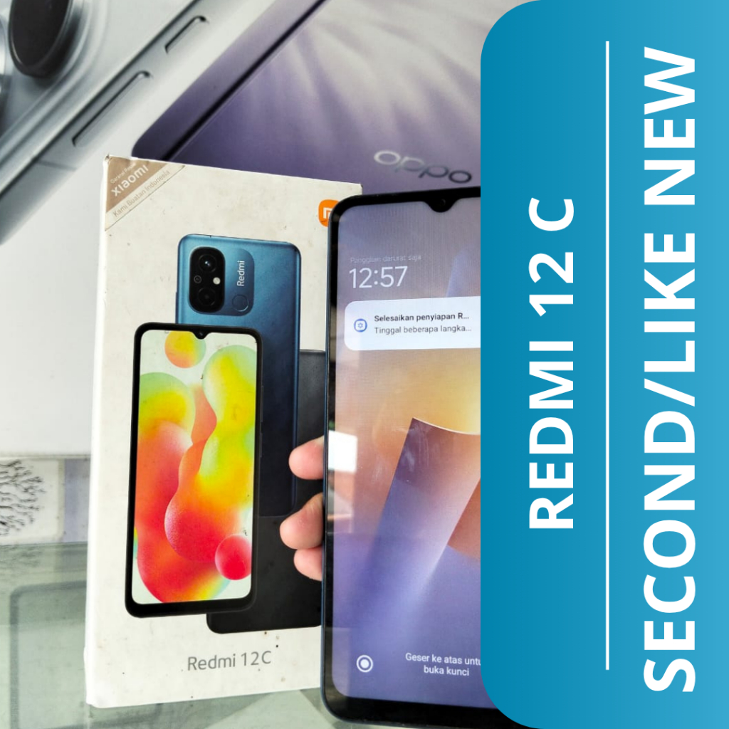 HP SECOND REDMKI 12C (3/32GB) / REDMI 12 C HP SECOND LIKE NEW
