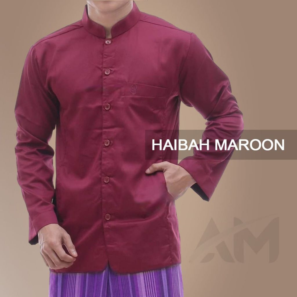 Baju Koko Muslim Pria lengan panjang dewasa semi jas eksklusif