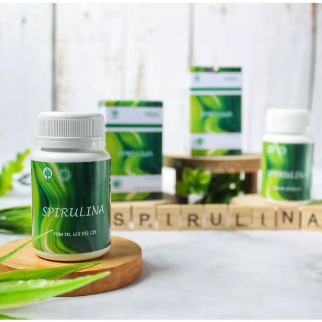 Hiu Kapsul Spirulina HIU Isi 60 Kapsul Suplemen Nutrisi Tubuh