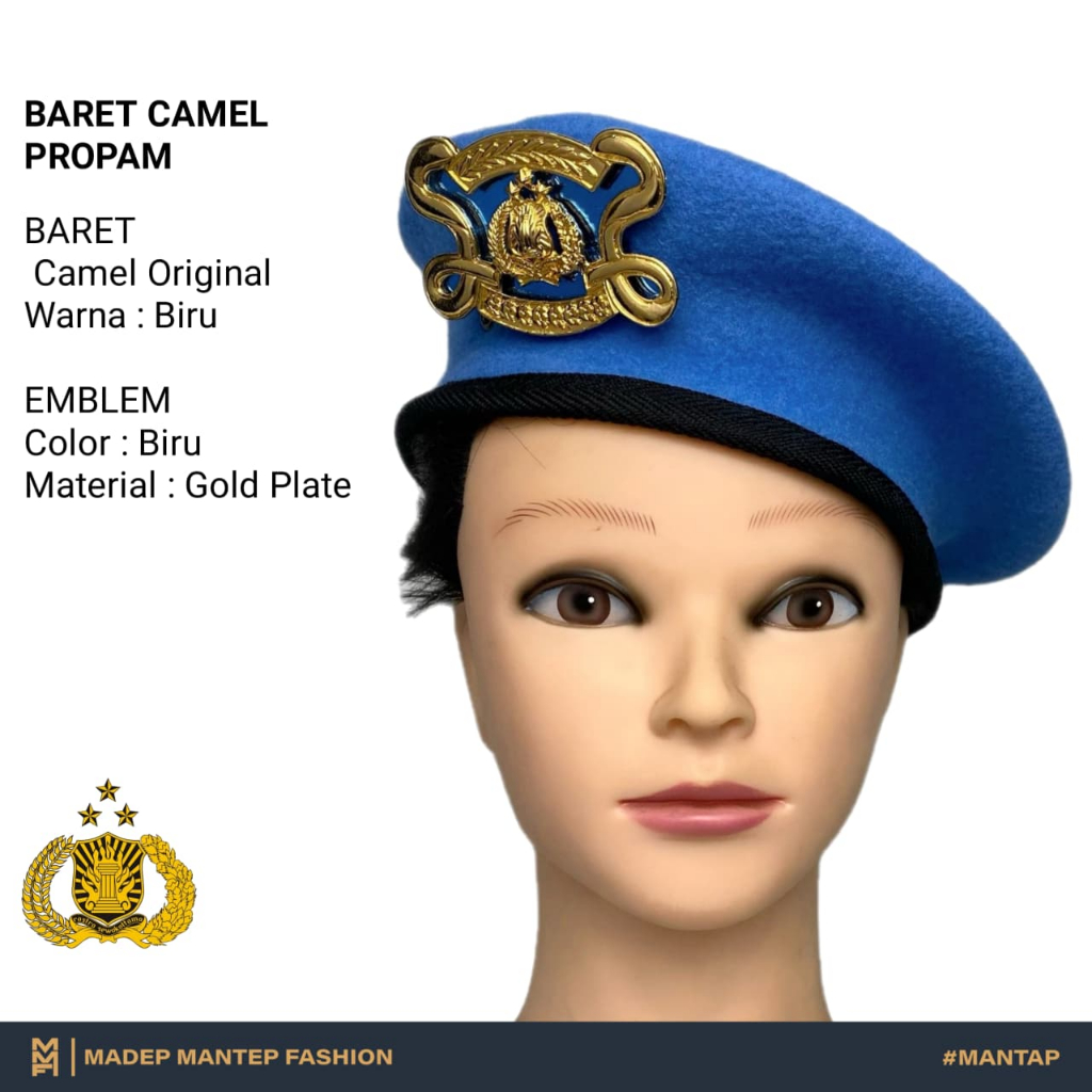 Baret PROPAM PROVOST POLRI Baret Camel Original PROVOST MMF