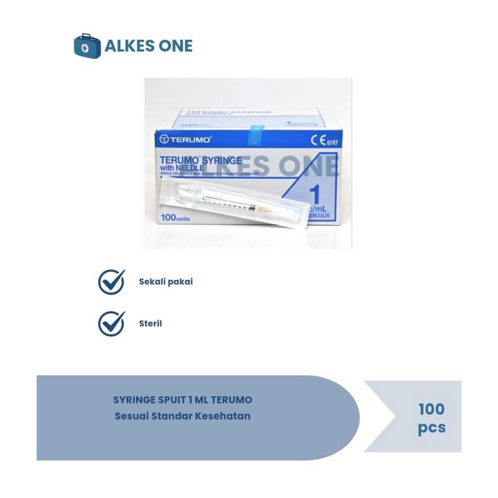 Syringe Spuit Spoit 1 ML Terumo / Per box