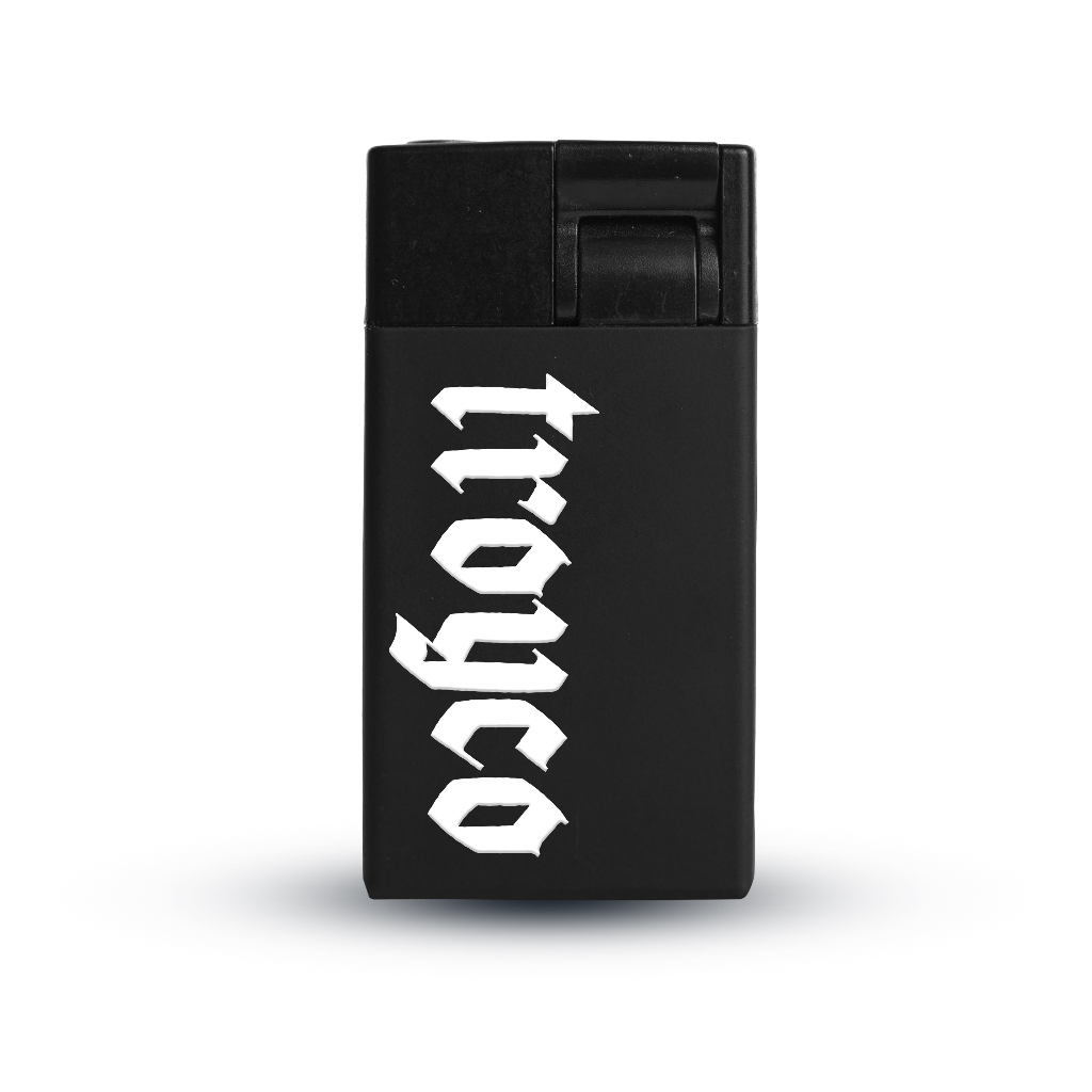 Troy Company Lighter Black Single Jet Flame Crusade - Korek Api Pemantik Api LA 301