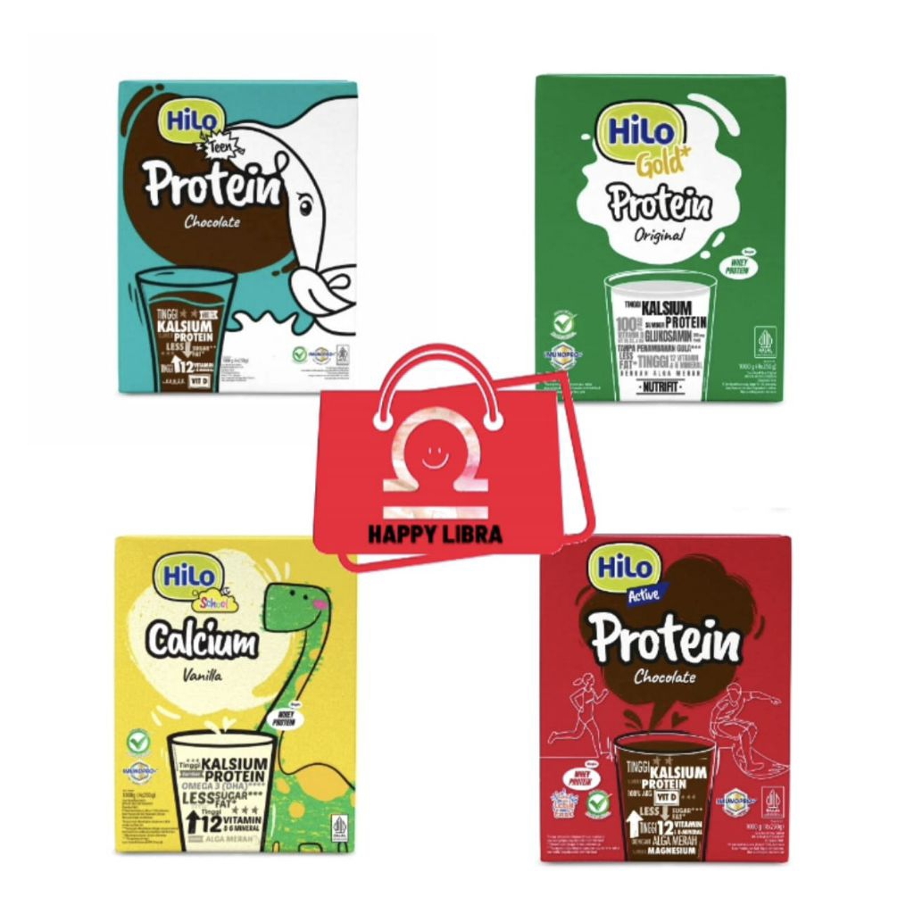 Hilo Teen / Hilo School / Hilo Active / Hilo Gold Coklat Cokelat Vanila Vanilla Original 1000 gram 1