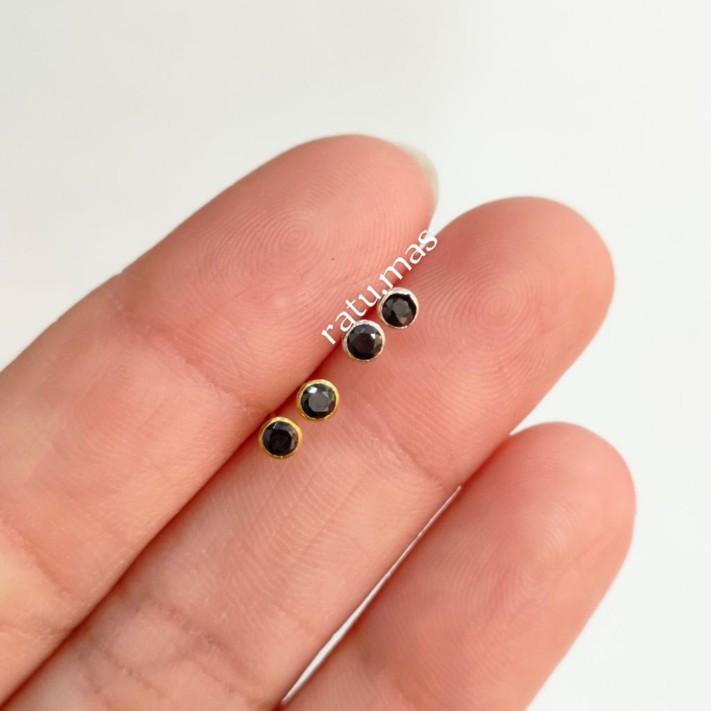 ANTING TUSUK ANAK/TINDIK HIDUNG PERAK 925 LAPIS EMAS