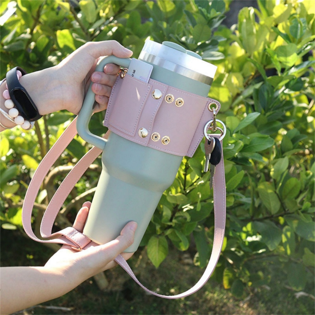 Shopp_Annn Portabel Multifungsi Stanley Bag Tas Tumbler Stanley 40Oz Botol Minum Leather Stanley