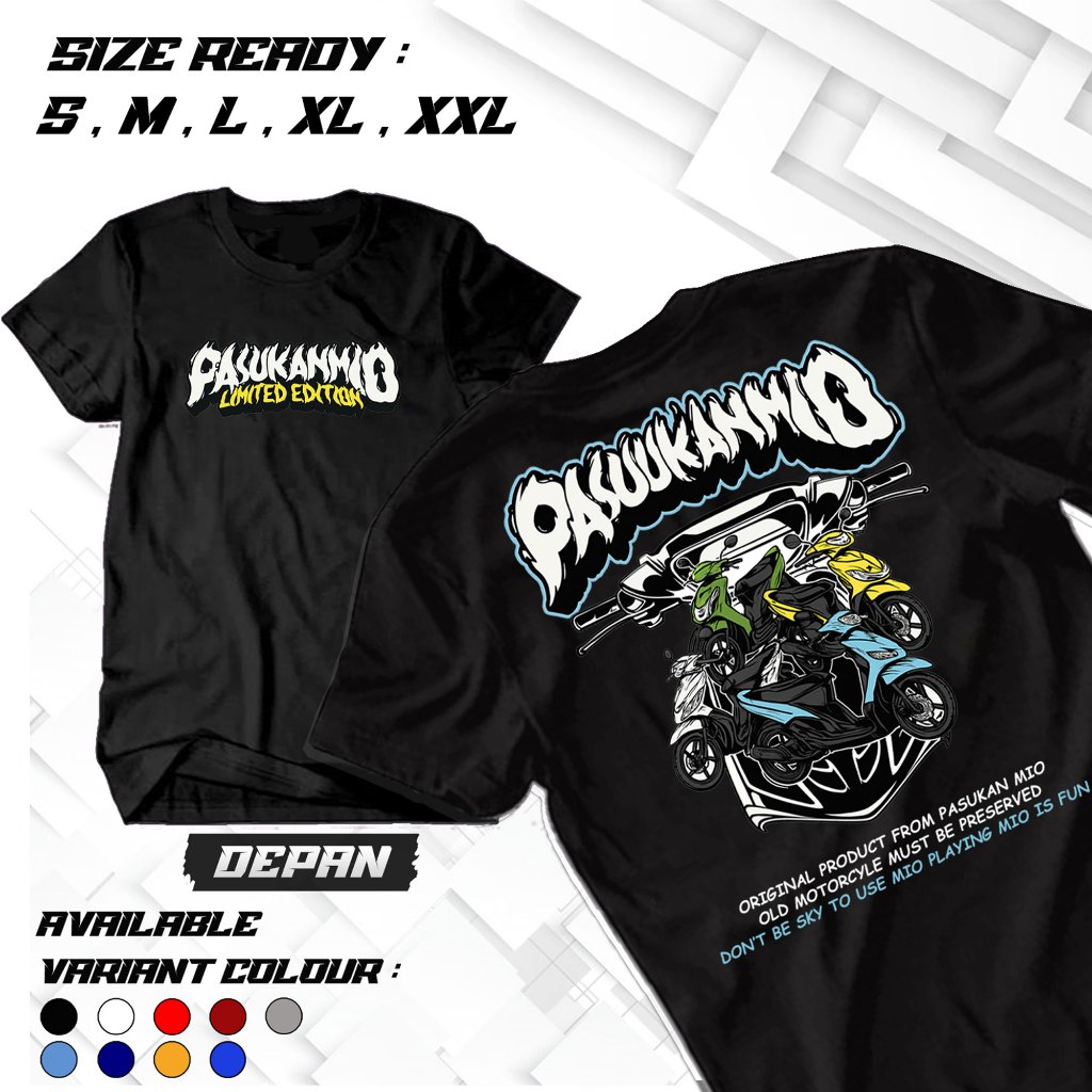 KAOS PASUKAN MIO OLD SPORTY KAOS MOTOR MIO OLD TSHIRT YAMAHA MIO BAJU MOTOR MIO