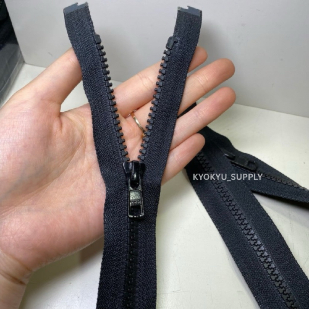 Resleting Jaket Vislon YKK Hitam (Lusin)