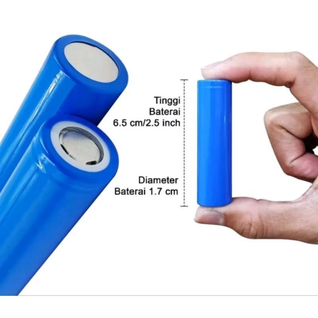Yuyustore59 Batre Cas Baterai 18650 Batre 1200Mah Batre Cas